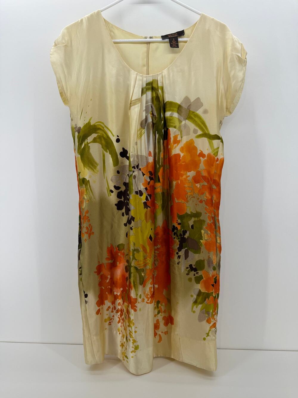 Victor Alfaro Silk Dress w/Pockets